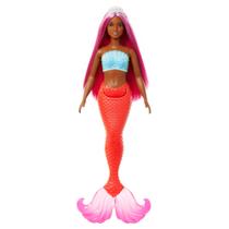 Boneca Barbie Mermaid com cabelo e bandana magenta Fantasy Boneca Barbie Mermaid com cabelo e bandana magenta Fantasy