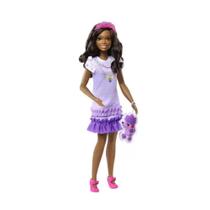 Boneca Barbie Minha Primeira Boneca Vestidos e - Animais de Estimação com Acessórios Mattel