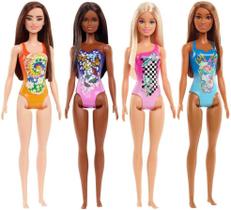 Boneca Barbie Moda Praia Piscina Verão Modelos Sortidos - Mattel