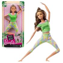 Boneca Barbie Morena Com 22 Pontos De Articulação Mattel