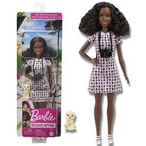 Boneca Barbie Morena Fotógrafa De Bichinhos De Estimação Mattel