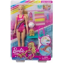 Boneca barbie nadadora ghk23 mattel