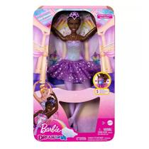 Boneca Barbie Negra Bailarina Dreamtopia Luzes Brilhantes Mattel