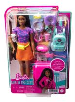 Boneca Barbie Negra Brooklyn Pronta Para Viajar Acessorios