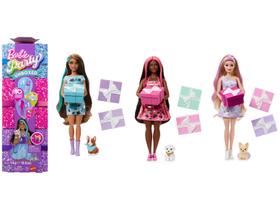 Boneca Barbie Negra Festa Pets Supressa e Acessórios JFG68