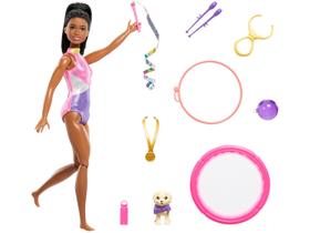 Boneca Barbie Negra Ginasta Com Pet e Acessórios 3+ Mattel Boneca Barbie Negra Ginasta Com Pet e Acessórios 3+ Mattel