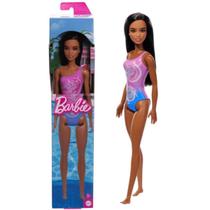 Boneca Barbie Negra Maiô Roxo Dia de Praia 30Cm 3+ Mattel Boneca Barbie Negra Maiô Roxo Dia de Praia 30Cm 3+ Mattel