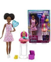 Boneca Barbie Negra Skipper Babysitters c/ Acessórios Mattel