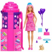Boneca Barbie Party Unboxed Escorregador com Acessórios - Mattel