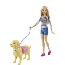 Boneca barbie passeio com cachorrinho - mattel dwj68