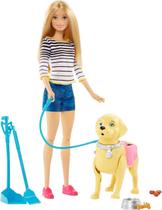 Boneca Barbie Passeio Com O Cachorrinho - Mattel Dwj68