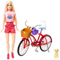 Boneca Barbie Passeio De Bicicleta Vermelha Ciclista - Mattel