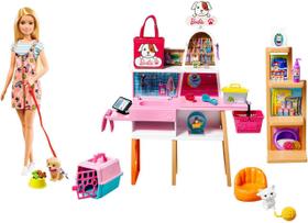 Boneca Barbie Pet Shop Animais De Estimação Grg90 Mattel