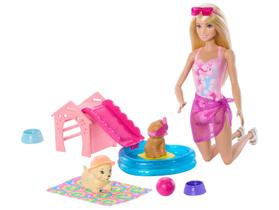 Boneca Barbie Piscina C/ Cachorros Color Change3+JBF35Mattel