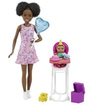 Boneca Barbie Playset Babá Na Festa De Aniversário - Mattel
