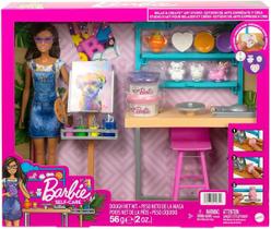 Boneca Barbie Playset Estúdio De Arte Expresse E Crie Hcm85