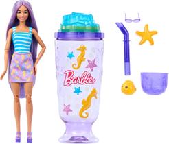 Boneca Barbie Pop Reveal Série Sea Slushy com 8 Surpresas