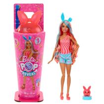 Boneca Barbie Pop Reveal Série Shake Festa Animal - Boneca + Copo + Slime - Color Change Mattel