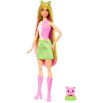 Boneca Barbie Pop Reveal Series Surpresas Animaizinhos Gato Rosa JCN85 JCN88 - Mattel