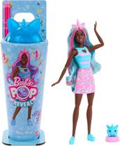Boneca Barbie Pop Reveal Series Surpresas Animaizinhos Unicórnio Azul
