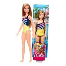 Boneca Barbie Praia Loira - Maiô Amarelo Ghw41 (5134)