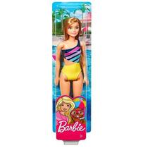 Boneca Barbie Praia Maio Listrado AZUL/AMARELO Mattel GHH38/GHW41