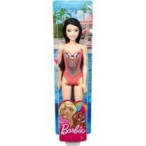 Boneca Barbie Praia Maiô Rosa Claro com formas Boneca Barbie Praia Maiô Rosa Claro com formas