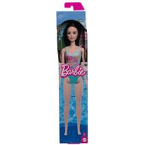 Boneca Barbie Praia Maiô Verde Água Mattel Boneca Barbie Praia Maiô Verde Água Mattel