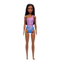 Boneca Barbie Praia Morena Maiô Rosa Mattel Boneca Barbie Praia Morena Maiô Rosa Mattel