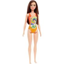 Boneca Barbie Praia Sortimento laranja- Mattel Boneca Barbie Praia Sortimento laranja- Mattel