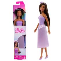 Boneca Barbie Princesa Donzela Original Vestido Roxo Cintilante Coleção Mattel JDM67
