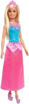 Boneca Barbie Princesa Dreamtopia Loira Saia Rosa - Mattel