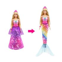 Boneca Barbie Princesa Transformação Em Sereia Dreamtopia - Mattel