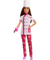 Boneca Barbie Profissões Chefe Confeiteira HKT67 - Mattel (41183)