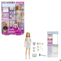Boneca barbie profissoes com sorveteria divertida Boneca barbie profissoes com sorveteria divertida