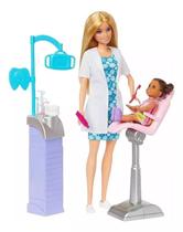 Boneca Barbie Profissões Dentista Pediatra Loira - Mattel