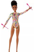 Boneca Barbie Profissões Ginasta Acessórios Menina Original