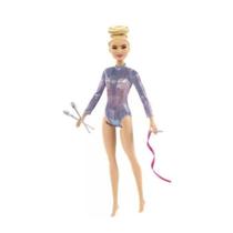 Boneca Barbie Profissões Ginasta Com Collant Furta Cor Loira