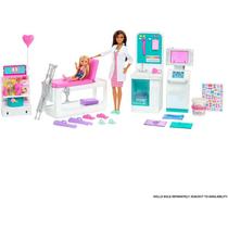 Boneca Barbie Profissões Playset Clínica Médica Mattel