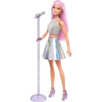 Boneca Barbie Profissoes Quero Ser Cantora Pop Mattel Dvf50