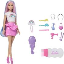 Boneca Barbie Rainbow Sparkle Hair Loira com 12 Acessórios Mattel Boneca Barbie Rainbow Sparkle Hair Loira com 12 Acessórios Mattel