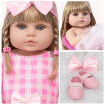 Boneca Barbie Reborn Princesa Cabelo Longo Com Acessórios - Cegonha Reborn Dolls