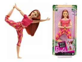 Boneca Barbie Ruiva Made to Move Gxf07 Mattel