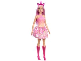Boneca Barbie Saia de Unicórnio de Sonho Rosa - com Sapatos Faixa e Cauda Mattel Boneca Barbie Saia de Unicórnio de Sonho Rosa - com Sapatos Faixa e Cauda Mattel