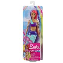 Boneca Barbie Sereia Cabelo Roxo e Vermelho GJK07 - Mattel