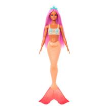 Boneca Barbie Sereia Cauda Laranja HRR02 HRR05 - Mattel