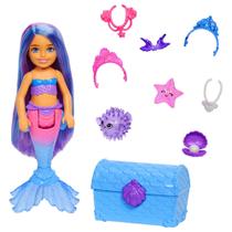 Boneca Barbie - Sereia com Acessórios - Chelsea Mermaid - 16cm - Mattel