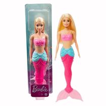 Boneca Barbie Sereia Dreamtopia Loira Cauda Rosa Mattel
