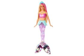 Boneca Barbie Sereia Dreamtopia Sparkle Lights - 30cm com Movimento