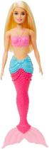 Boneca Barbie Sereia Loira Cauda Rosa - Mattel